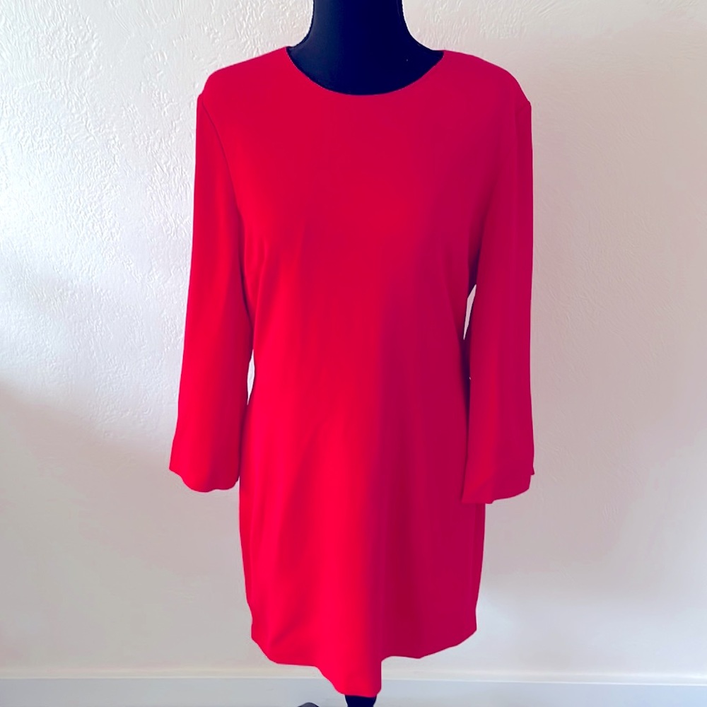 Babaton Red Shift Dress